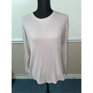 Time & Tru Waffle Weave Long Sleeve Tee- Large
